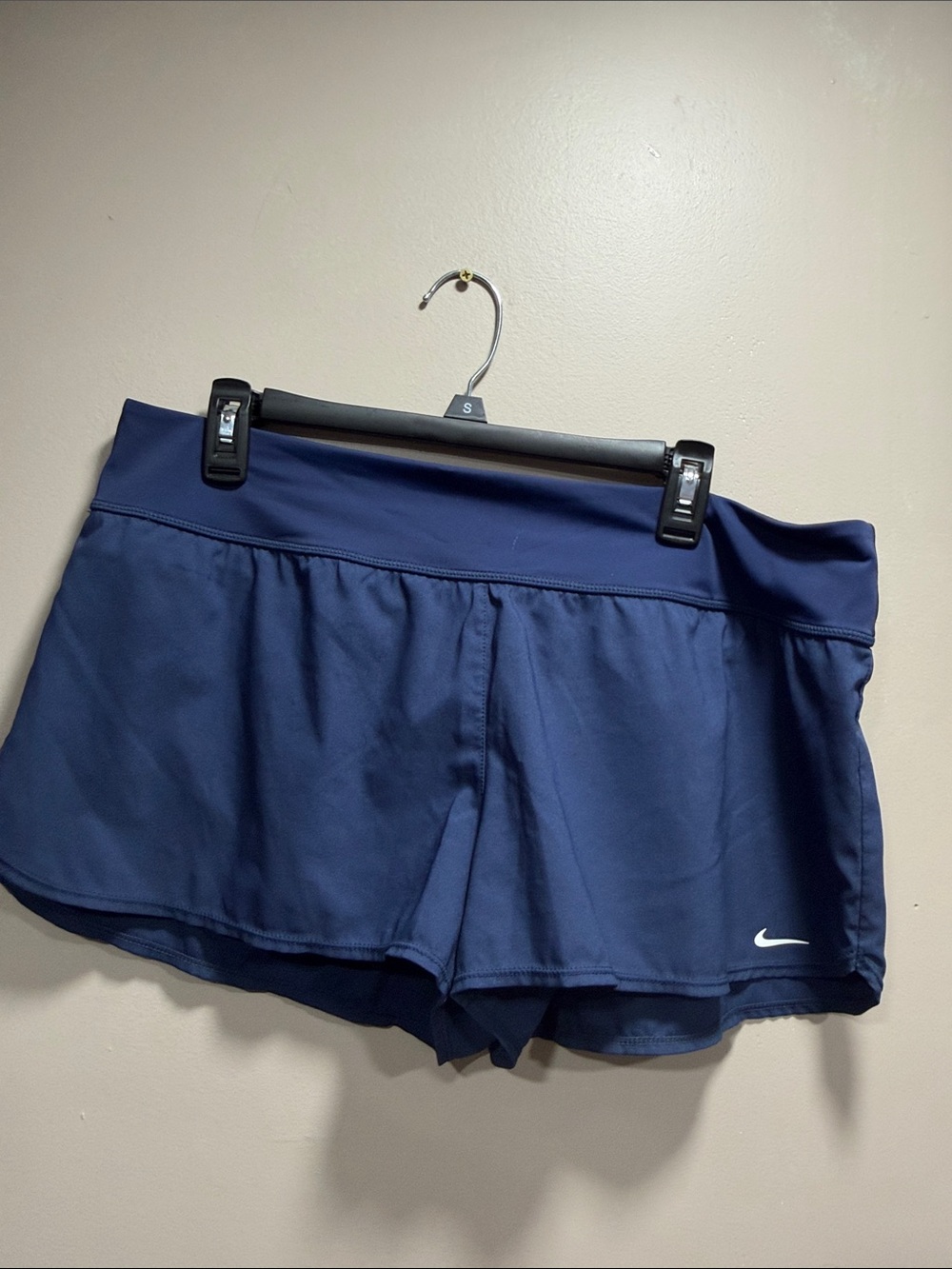 Nike Women's Navy Athletic Running Shorts XL